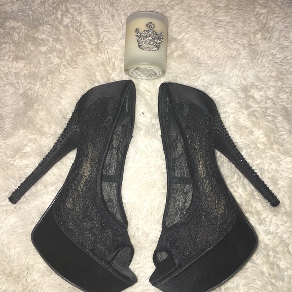 Bebe Black 👠 Heels 🍁 - Picture 2 of 6